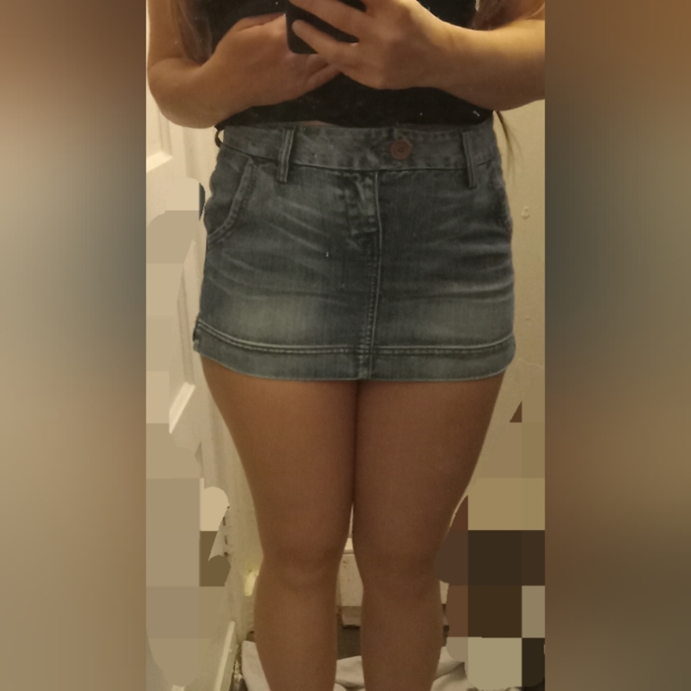 Mini Jean skirt